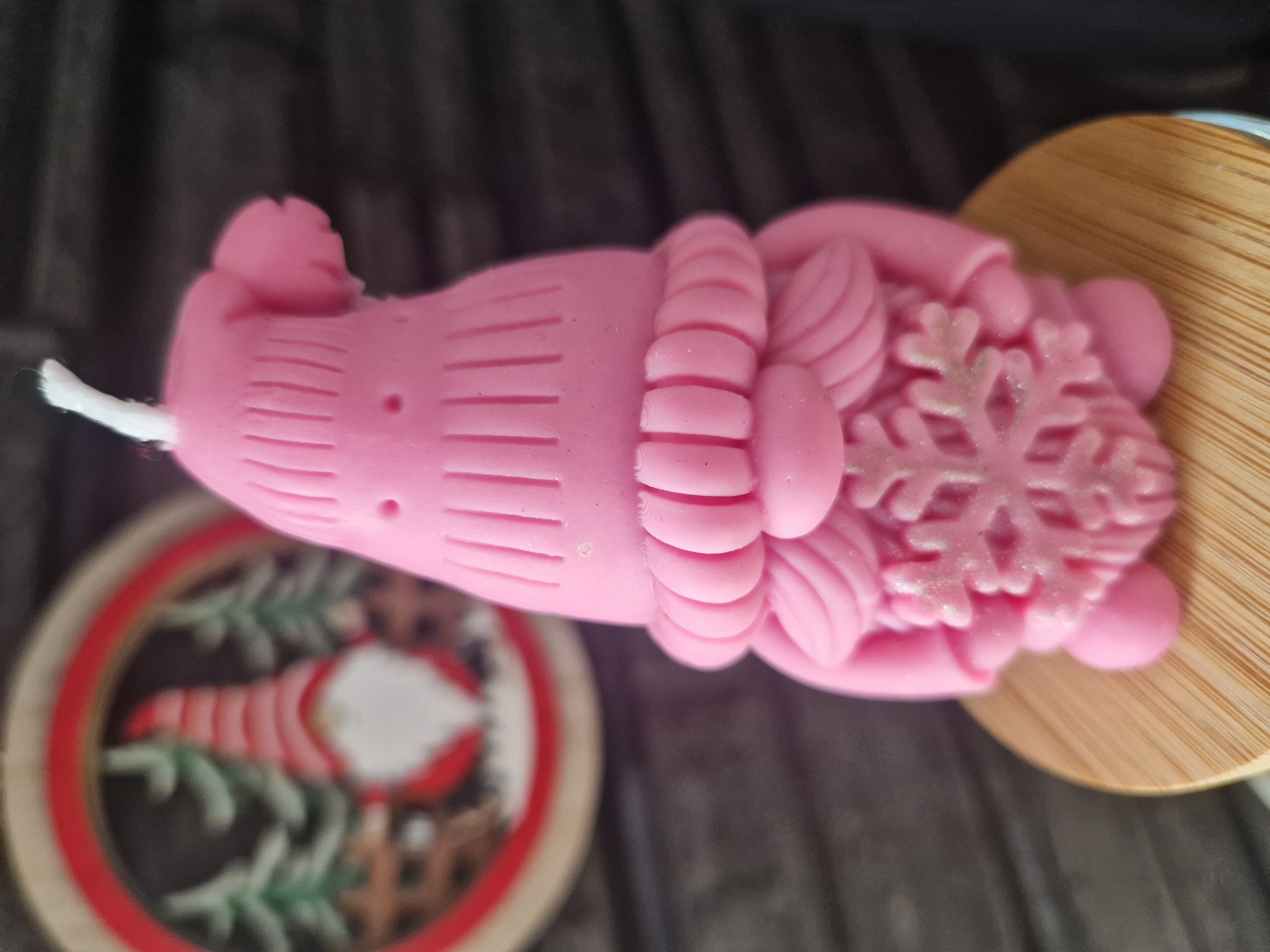 Bougie - Gnome enneigé