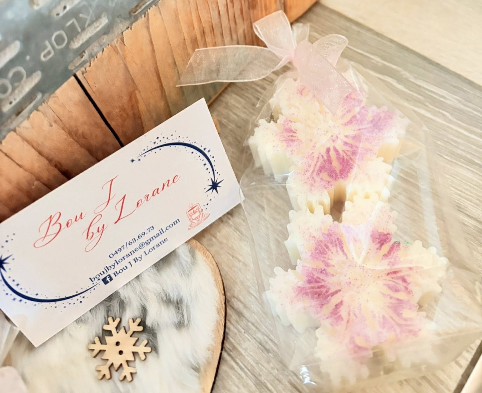 Lot de 2 fondants - Flocons de neige