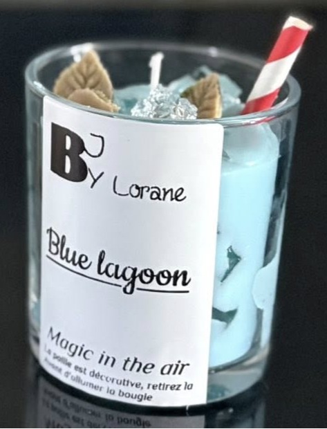Bougie cocktail - Blue lagoon